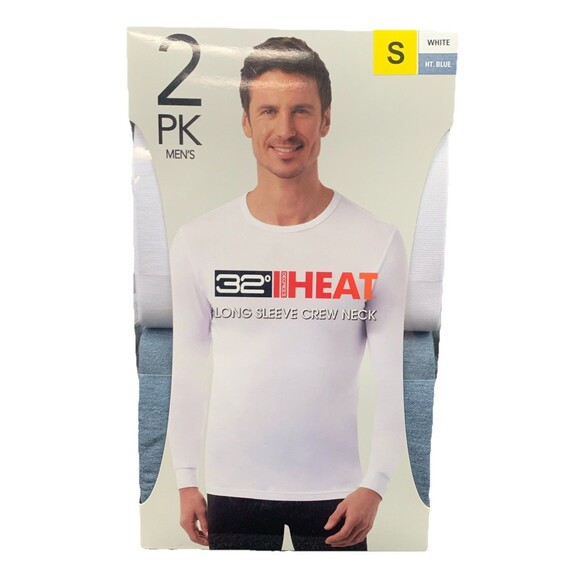 32 Degrees Other - 32 DEGREES Heat Men's Base Layer Long Sleeve Crew Neck Tee 2-Pack